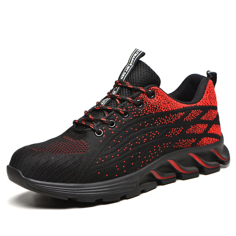 2023 Men Sneakers Indestructible Steel Toe Work Sneakers, Comfortable Puncture Proof Shoes
