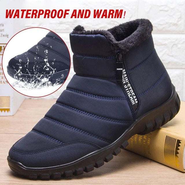 đ„Hot Sale !!!49% OFFđ„ Waterproof Warm Cotton Zipper Snow Ankle Boots