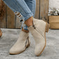 Women's Vintage Style Fabric Ankle Boots