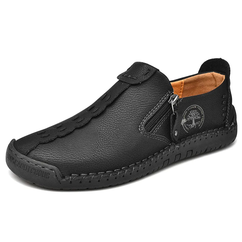 Last Day 48% OFF🔥 - Women's Casual Leather Wide Toe Non-slip Slip-On Loafers