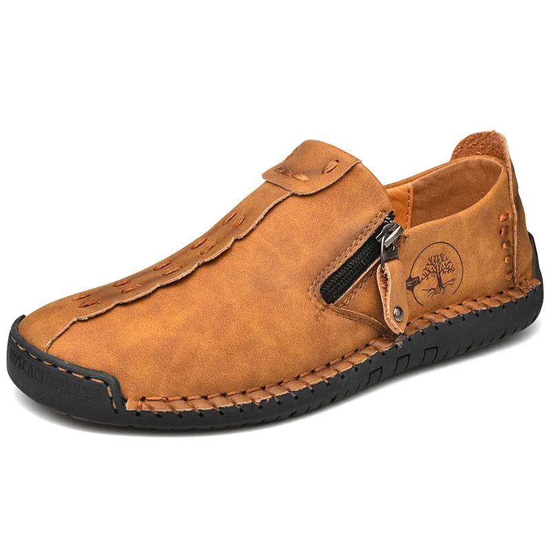 Last Day 48% OFF🔥 - Women's Casual Leather Wide Toe Non-slip Slip-On Loafers