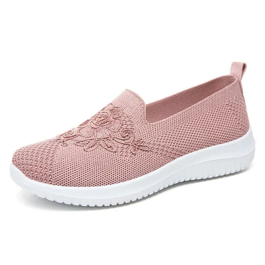 🔥Last Day 49% OFF-Women's Knitted Embroidery Casual Walking Sneakers