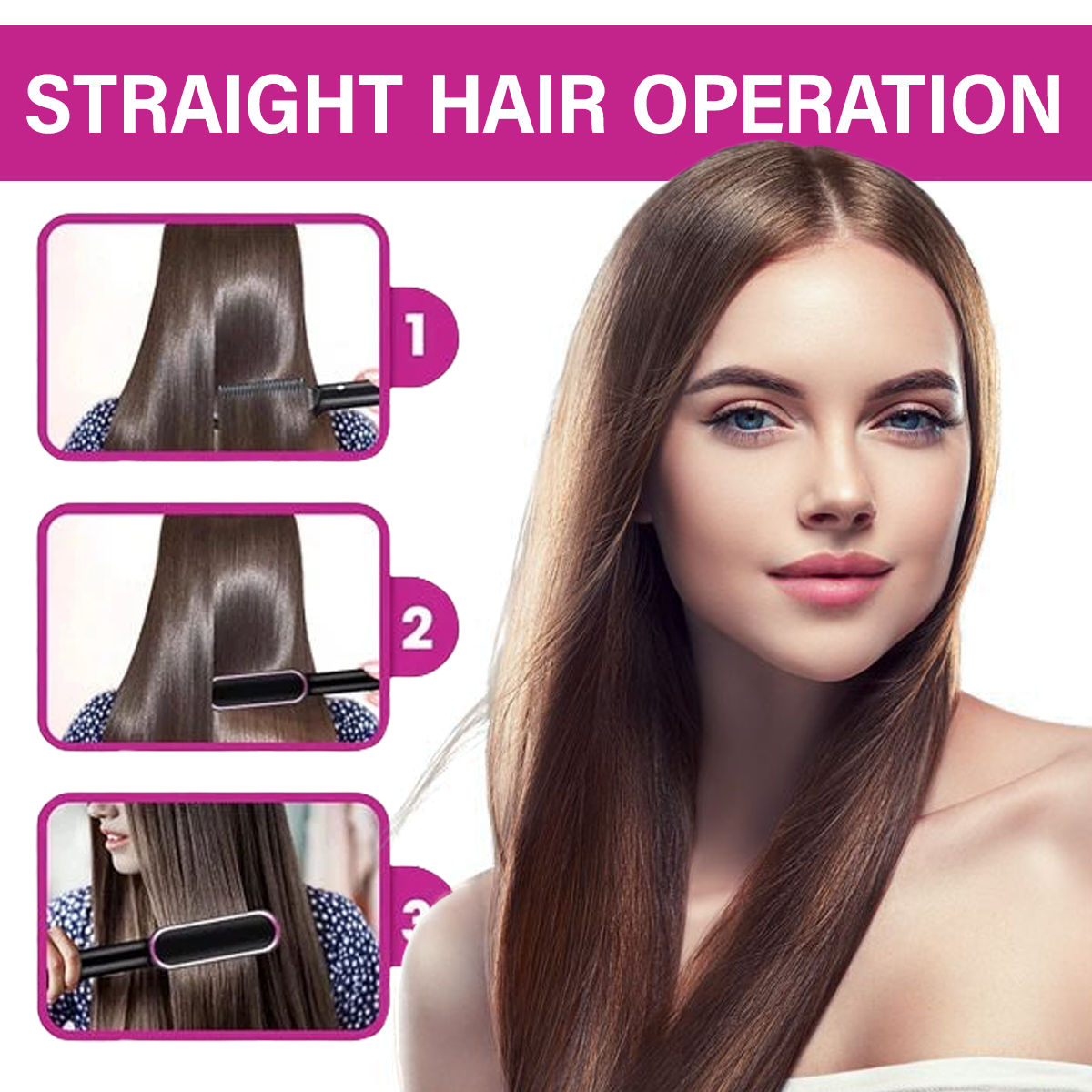 💖Negative Ion Hair Straightener Styling Comb