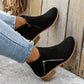 Women's Vintage Style Fabric Ankle Boots