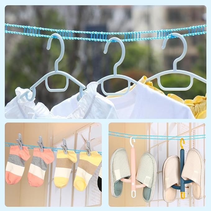 Windproof Non-Slip Clothesline(32 ft)