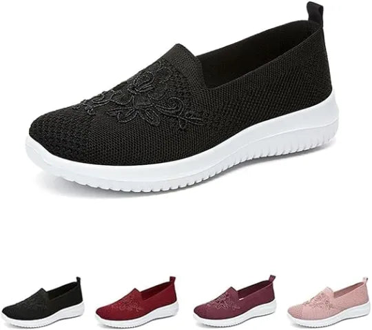 🔥Last Day 49% OFF-Women's Knitted Embroidery Casual Walking Sneakers