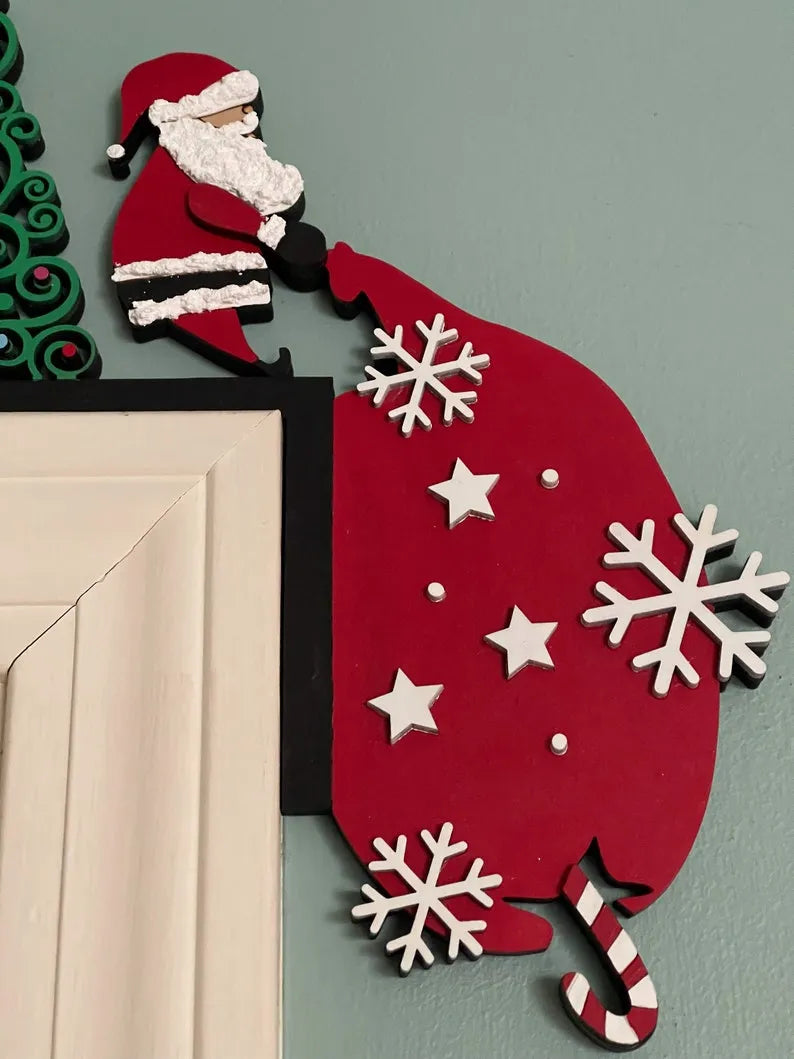 🎅2024 Christmas Gift 50% Off--Metal Christmas Door Topper