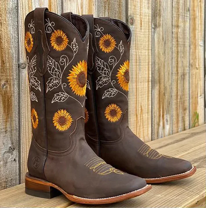 🔥LAST DAY 49% OFF💝Women's Sunflower Boots Short Boots