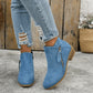 Women's Vintage Style Fabric Ankle Boots