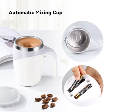 Magnetic Automatic Self-Stirring Coffee Mug